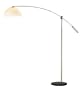 Adesso Outreach Arc Lamp, Satin Steel