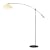 Adesso Outreach Arc Lamp, Satin Steel