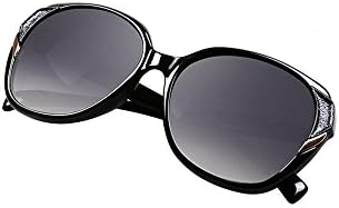 of polarized sunglasses big box elegant fashion round-faced woman driving sunglasses tide (Bright black)
