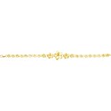 14K Gold Plumeria Link Bracelet Flower Jewelry 7
