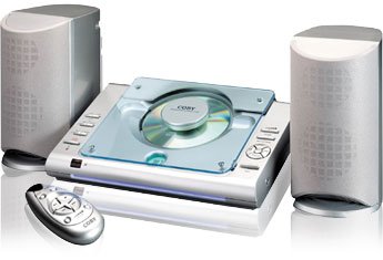 Electronics: Coby 20 Watts CD Stereo System with AM FM Tuner, Speakers & Remote CX CD376