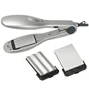 LUXUS HAARGL&Auml;TTER SET INKL. LED KONTROLLLEUCHTE, AUFH&Auml;NGE&Ouml;SE SOWIE 3 AUSTAUSCHBAREN FORM-PLATTEN F&Uuml;R VOLUMINIERTE, WELLIGE ODER GLATTE HAARE - IDEAL F&Uuml;R TRENDFRISUREN