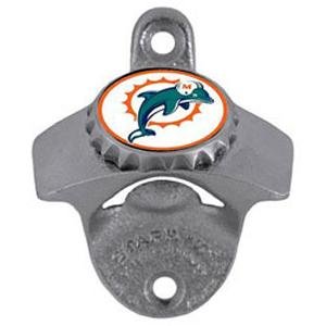 Miami Dolphins Mountable Steel Bottle Opener