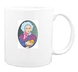 Mug with body, individuals, individual, humans, woman, person, senior, human, persons, cat, holding, people, pet