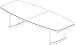 10' Boat-Shaped Conference Table
