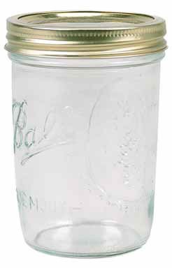 Ball Wide Mouth Can-or-Freeze Canning Jar 1 Pt., Case of 12