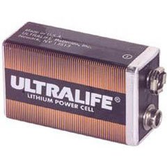 Ultralife 9V Lithium Battery U9VL-J Aluminum Housing