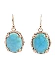 Barse Bronze Turquoise Howlite Earrings