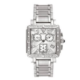 Bulova #96R000 Womens Diamond Accented Chronograph Watch