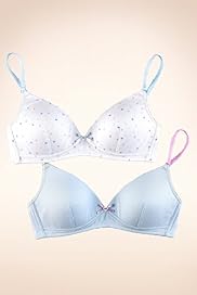 2 Pack - Angel Cotton Rich Assorted Non-Wired Bras