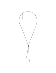 Fine Jewelry Imitation Pearl Knotted Sterling Silver Lariat Y-Necklace