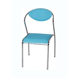 Slim Chair Set of 4 - Light Blue by Walker Edison