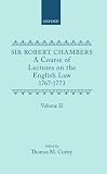 A course of lectures on the English law : delivered at the University of Oxford, 1767-1773
