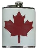 Review Simran  / Simran HFFS-6200 Ajmer 6 oz. Canadian Flag Genuine Leather Stainless Steel Flask