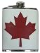 Leather Canada Flag Hip Flask 6 oz.