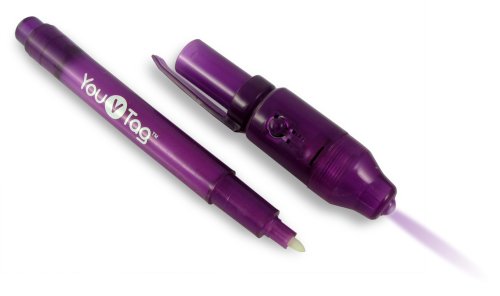 Childrens Toyshop   : YouVTag UV Security Marker Pen with Built-in UV LED Torch