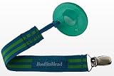 BooginHead Pacifier Holder, Blue Green Stripe