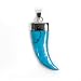 Silver Stone Buffalo Horn Pendants, Size: 40mm (1.6 inches)