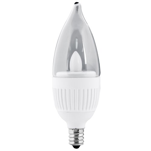 Feit Electric CFC/DM/LED 3.5 Watt, High Performance Dimmable Chandelier Bulb, Candelabra Base