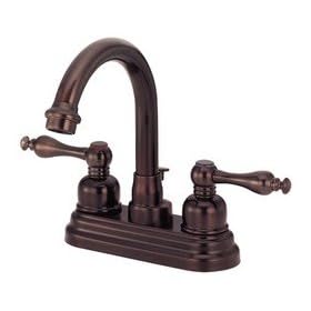Danze D302255RB Sheridan Two Handle Centerset Lavatory Faucet with High-Rise Spout, Oil Rubbed Bronze