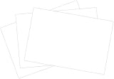 Roselle Vibrant Construction Paper, 50ct, 12 x 18 Inches, Bright White (CON01121850)