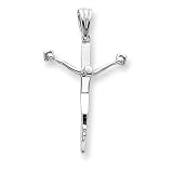 14K Two-tone Crucifix Pendant