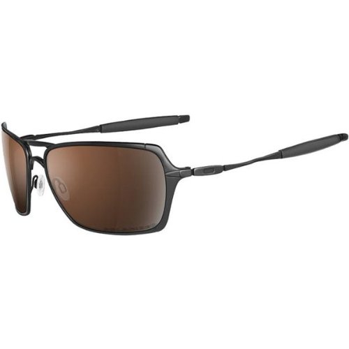 Oakley Inmate Men’s Polarized Lifestyle Race Wear Sunglasses – Color: Polished Black/VR28 Black Iridium, Size: One Size Fits All