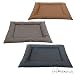Riesiges Leder Hundebett XXL 130 x 110 x 13 cm in Kunstleder / Hundekissen