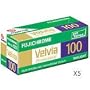 Fujifilm Fujichrome Velvia RVP 100 Color Slide Film, ISO 100, 120 Size, 5 Pack, Transparency,