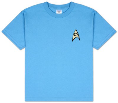  : Star Trek SCIENCE UNIFORM Classic Adult Blue T-shirt