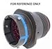 DEUTSCH AFD51-20-39SY-6233 CIRCULAR CONNECTOR, RECEPTACLE, 39 POSITION, 20-39, IN LINE