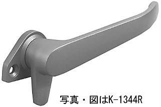 【クリックで詳細表示】カムラッチハンドル(HH-N-0045) YB：ブロンズ×勝手：外観右吊元： DIY・工具