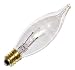 15 watt 130 volt CA8 Candelabra Screw (E12) Base Clear Decor Incandescent Westinghouse Light Bulb