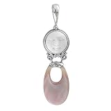  : Sterling Silver Pink Mother-of-Pearl Pendant  by Sajen