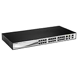 D-Link DES-1210-28 24 Port Smart Switch with 2 Gigabit Ports and 2 Combo SFP Gigabit Uplinks