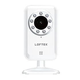 Loftek Smart Plug and Play Wireless Ip Camera with Nightvision for Home Security 8 LED 2 Minutes Set-up 5 Seconds to Get Live Video Free Iphone & Android App