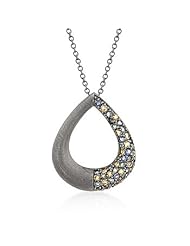 Black Rhodium Teardrop Pendant