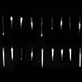 Indoor / Outdoor Set of 25 Bright White Led Snowing Effect / Steady Glow Icicle Lights