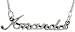 Sterling Silver  AMANDA  Name pendant