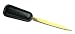 Black Leather Letter Opener, Gold