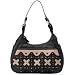 Embassay Dark Brown Genuine Leather and Suade Purse/handbag with Beautiful Crosses X