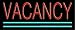 Vacancy Outdoor Neon Sign 13 x 32