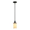 Westinghouse 69006 Hearthstone One-Light Mini Pendant, Burnished Bronze Patina Finish with Burnt Scavo Globe