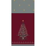 CHRISTMAS TREE PLASTIC DISPOSABLE TABLE CLOTH 54 X 102 TINSEL TREE