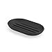 Umbra 023272-040 Touch Dish for Bathroom-Contemporary, Practical Molded Oval Soap Bar Holder for Bath Sink-Nicely Fits Into Amenity Tray-Easy to Clean, Highly Durable, Black