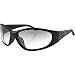Bobster Cylinder Adult Photochromic Designer Sunglasses w/ Free B&F Heart Sticker Bundle - Black/Clear