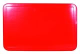 Quid - 2211021 - Lot de 6 Sets de Table - Rouge Twisty - Gamme Essential - Plastique - 43 x28 cm