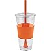 Copco 2510-9979 Sierra Single Wall Tritan Cold Tumbler with Removable Straw and Spill Resistant Lid, 1 Count (Pack of 1), Orange