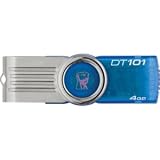 NEW Kingston DataTraveler 101 G2 DT101G2/4GBZ 4 GB USB 2.0 Flash Drive - Cyan (DT101G2/4GBZ )