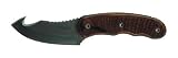 Kershaw Kaper/Gut Hook Fixed Blade Stainless Plain 2-Blade Leather Sheath Cocobolo Box